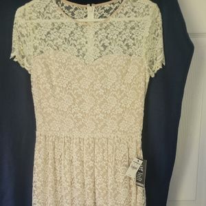 Express lace midi dress